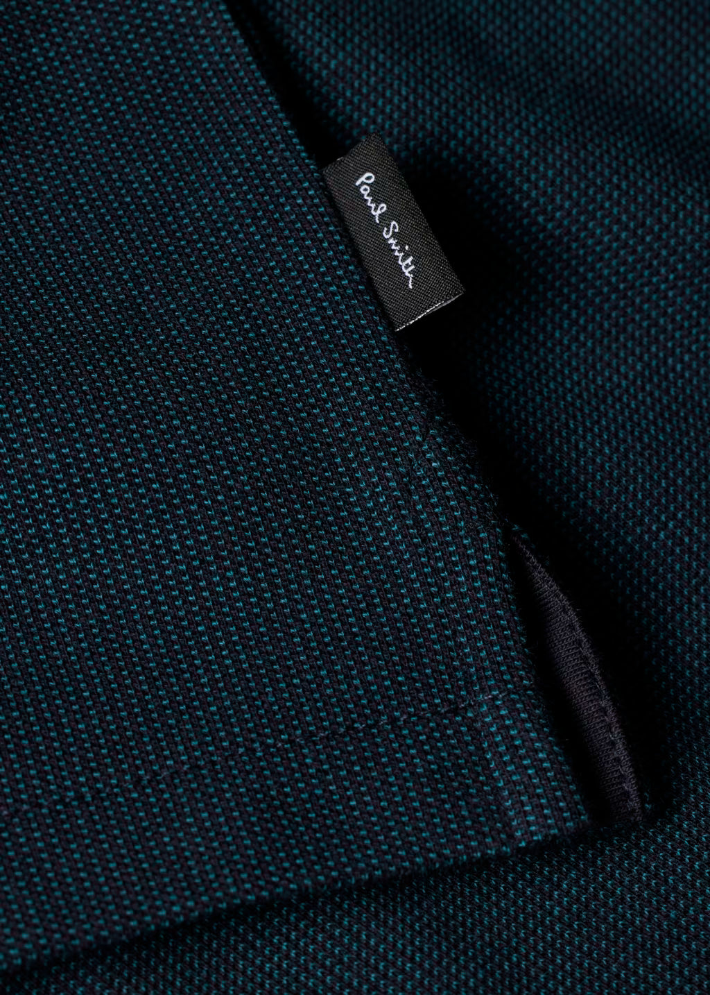 PAUL SMITH PS HALF ZIP JACQUARD COTTON POLO SHIRT NAVY BLUE 2XL RRP £115 BNWT