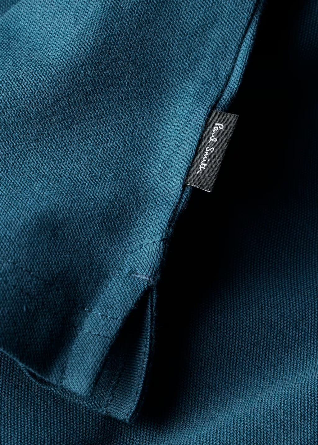 PAUL SMITH PS BUTTON FRONT STRETCH COTTON POLO SHIRT TEAL BLUE RRP £115 BNWT