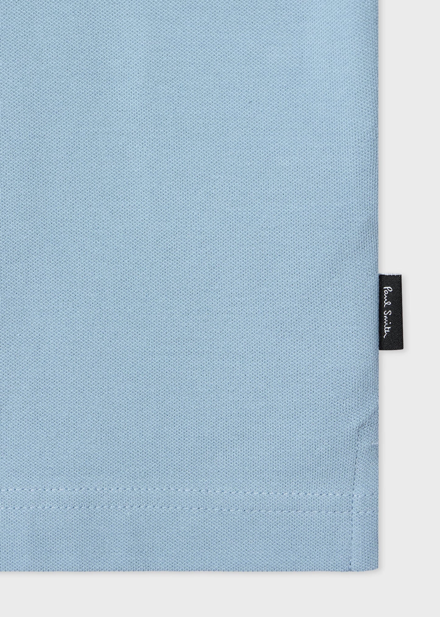 PAUL SMITH BUTTON THROUGH TIPPED POLO SHIRT PALE BLUE (41D) 2XL RRP £115 BNWT