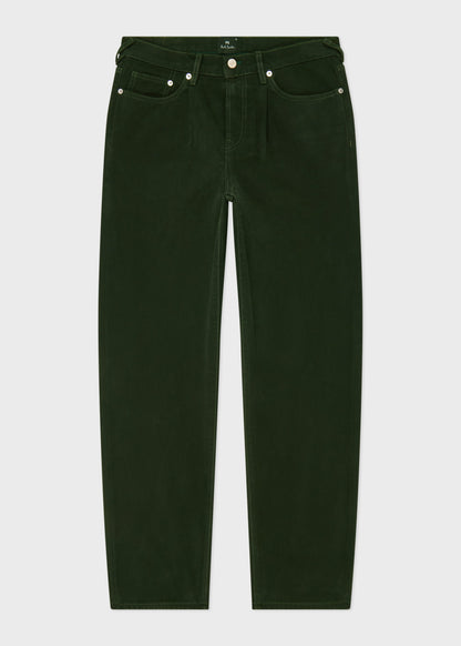 PAUL SMITH PS RELAXED FIT PLEAT FRONT JEANS DARK GREEN 38W 32L (38R) RRP £145