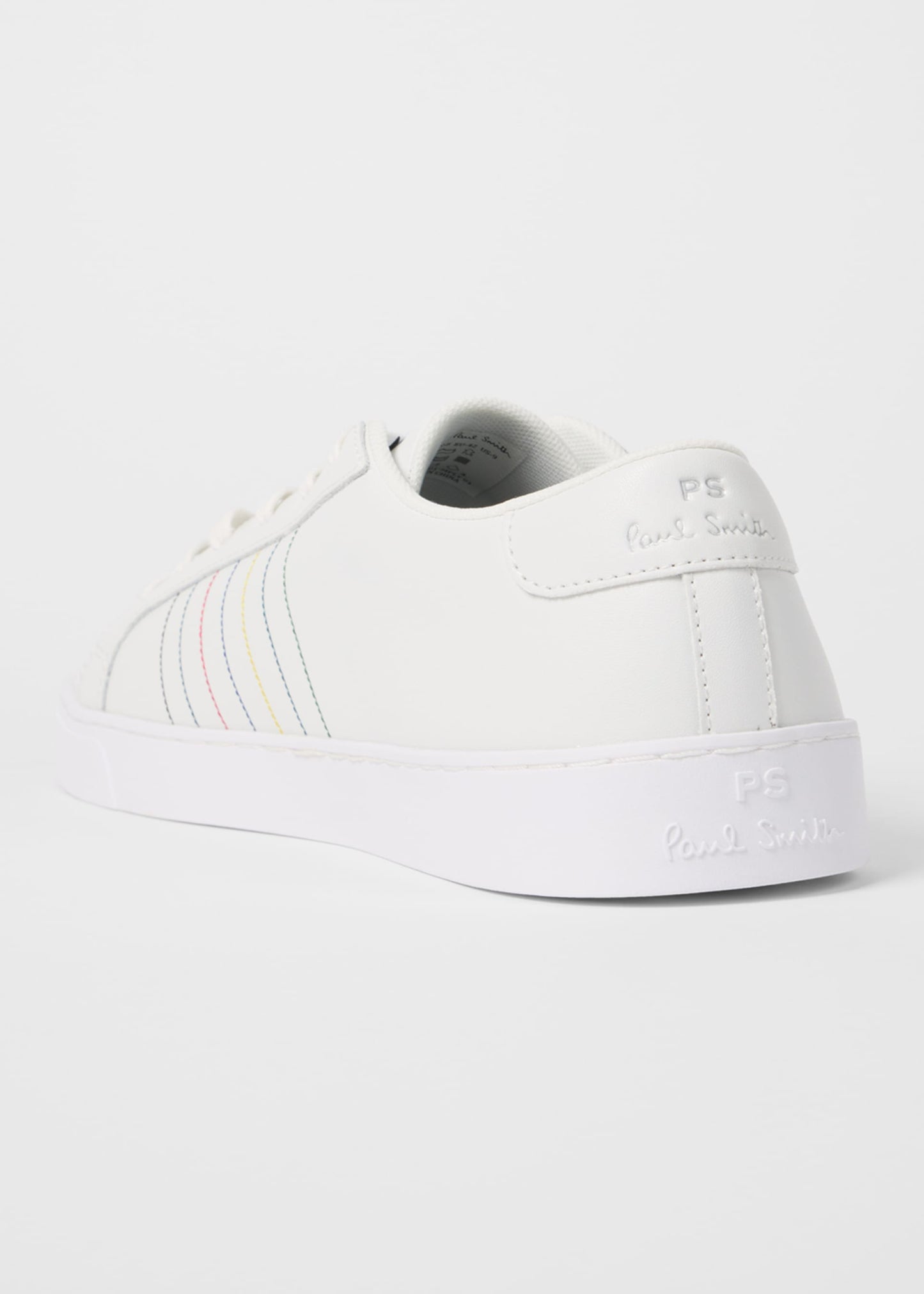 PAUL SMITH PS AARON LEATHER TRAINERS WHITE RRP £149 BNIB