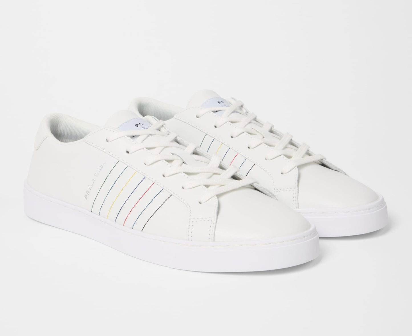 PAUL SMITH PS AARON LEATHER TRAINERS WHITE RRP £149 BNIB