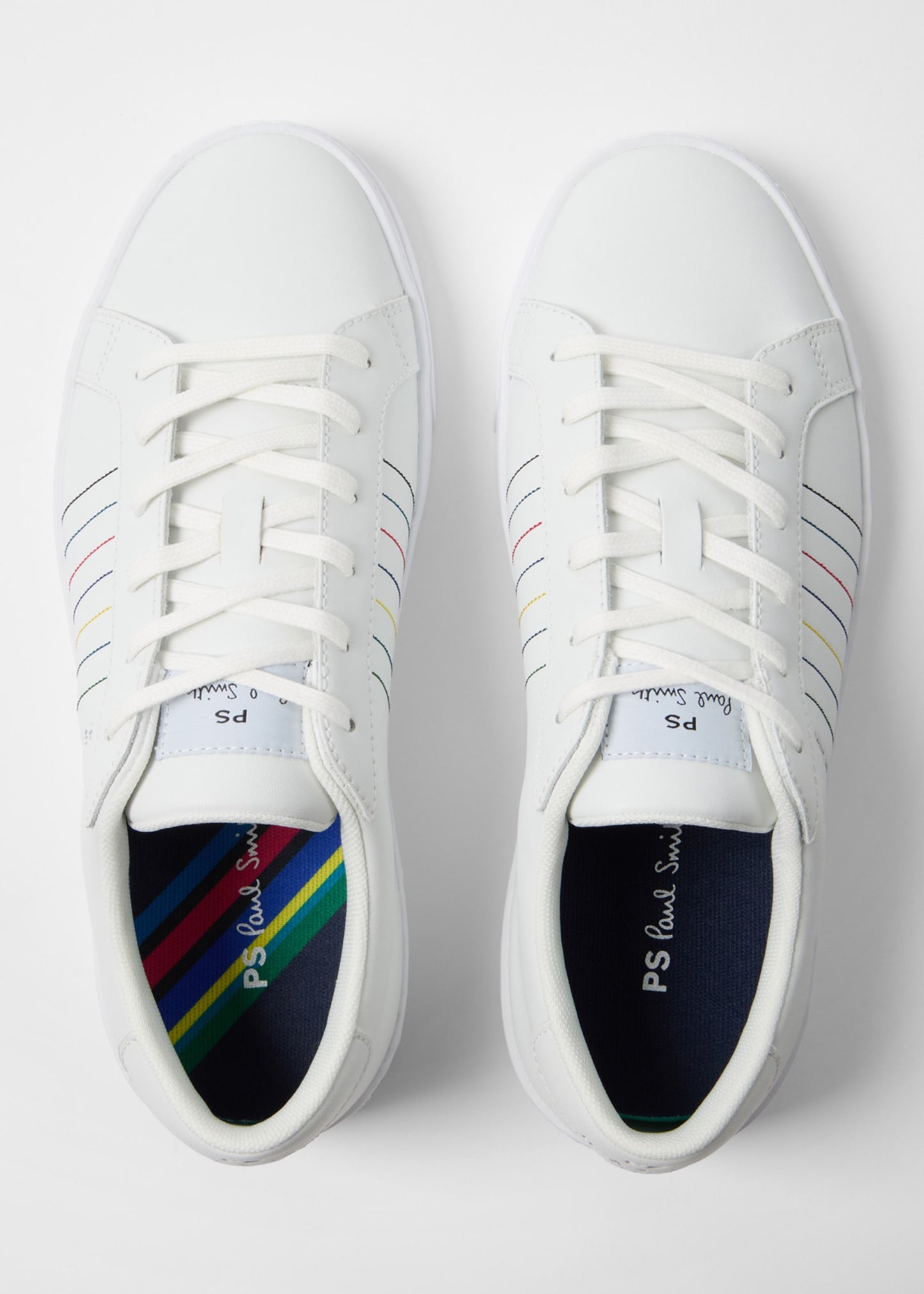 PAUL SMITH PS AARON LEATHER TRAINERS WHITE RRP £149 BNIB
