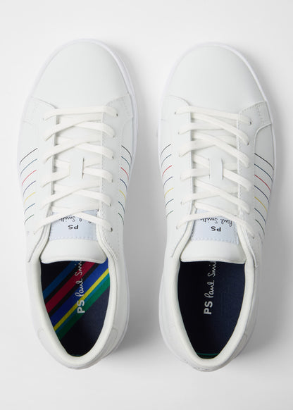 PAUL SMITH PS AARON LEATHER TRAINERS WHITE RRP £149 BNIB