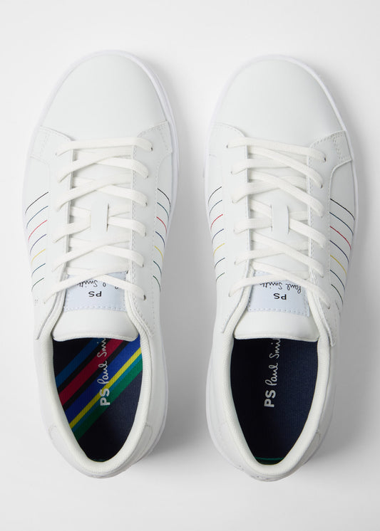 PAUL SMITH PS AARON LEATHER TRAINERS WHITE RRP £149 BNIB