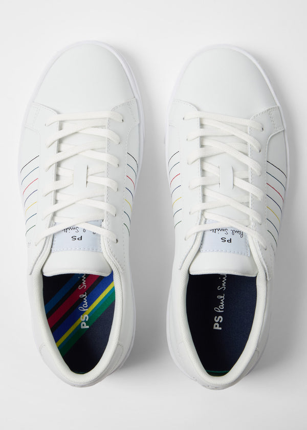PAUL SMITH PS AARON LEATHER TRAINERS WHITE RRP £149 BNIB