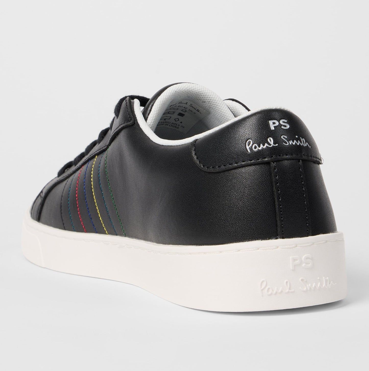 PAUL SMITH PS AARON LEATHER TRAINERS BLACK RRP £149 BNIB