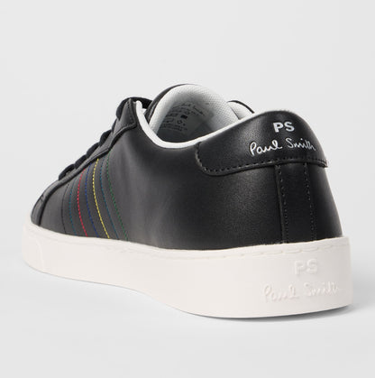 PAUL SMITH PS AARON LEATHER TRAINERS BLACK RRP £149 BNIB
