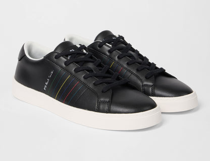 PAUL SMITH PS AARON LEATHER TRAINERS BLACK RRP £149 BNIB