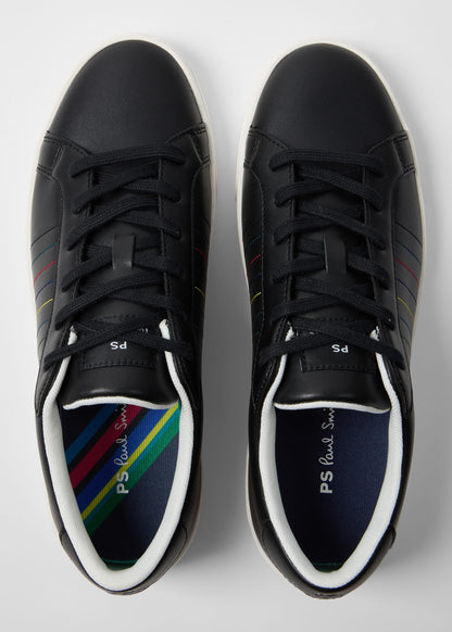 PAUL SMITH PS AARON LEATHER TRAINERS BLACK RRP £149 BNIB
