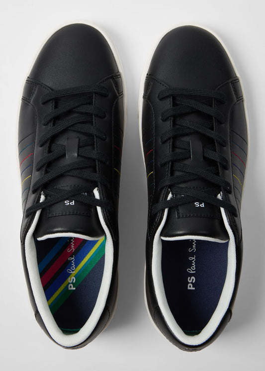 PAUL SMITH PS AARON LEATHER TRAINERS BLACK RRP £149 BNIB