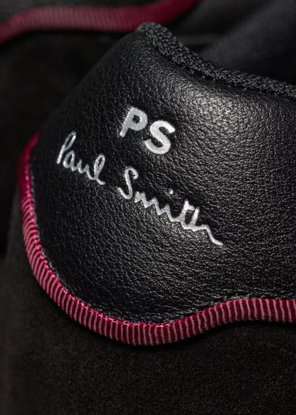 PAUL SMITH PS ATLANTA LEATHER & SUEDE TRAINERS BLACK UK 9 RRP £185 BNIB