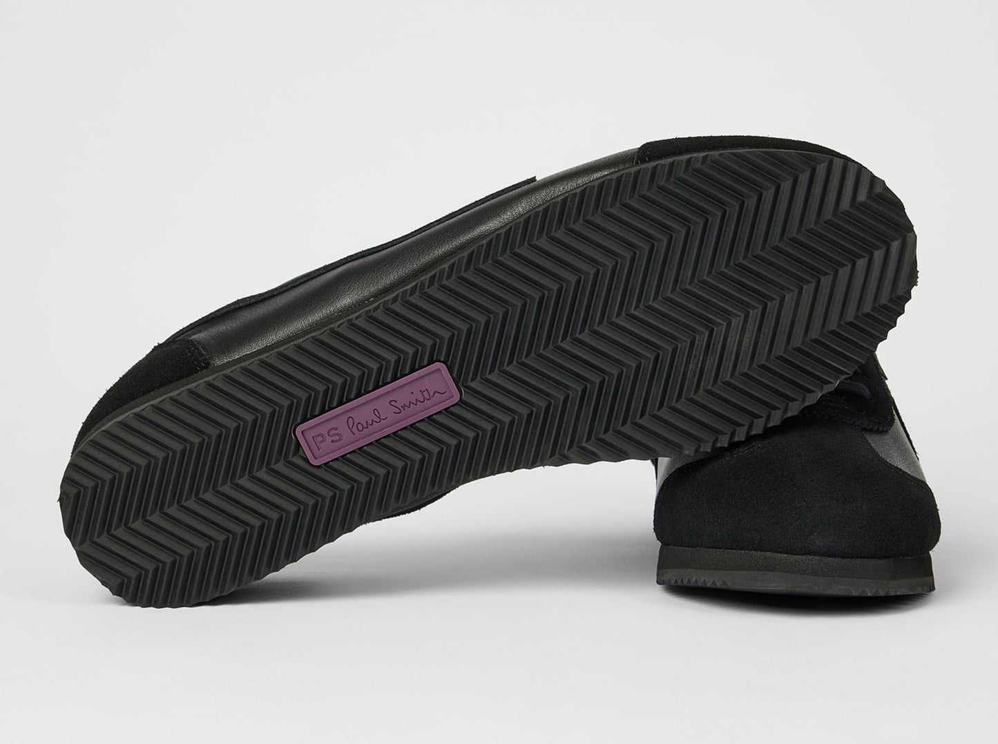 PAUL SMITH PS ATLANTA LEATHER & SUEDE TRAINERS BLACK UK 9 RRP £185 BNIB