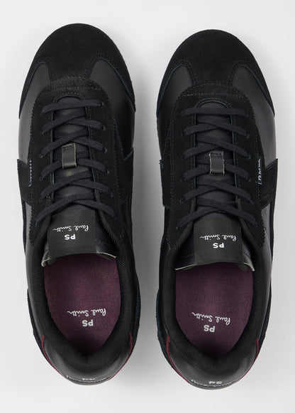 PAUL SMITH PS ATLANTA LEATHER & SUEDE TRAINERS BLACK UK 9 RRP £185 BNIB