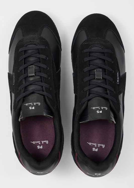 PAUL SMITH PS ATLANTA LEATHER & SUEDE TRAINERS BLACK UK 9 RRP £185 BNIB