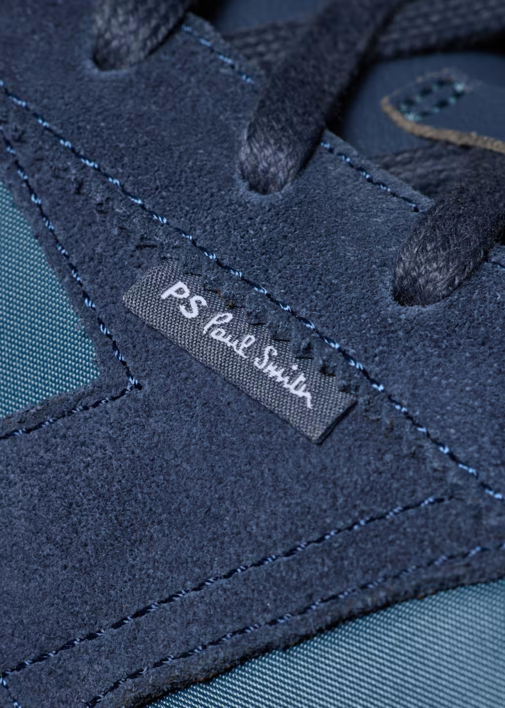 PAUL SMITH PS ATLANTA NYLON & SUEDE TRAINERS TEAL BLUE RRP £185 BNIB