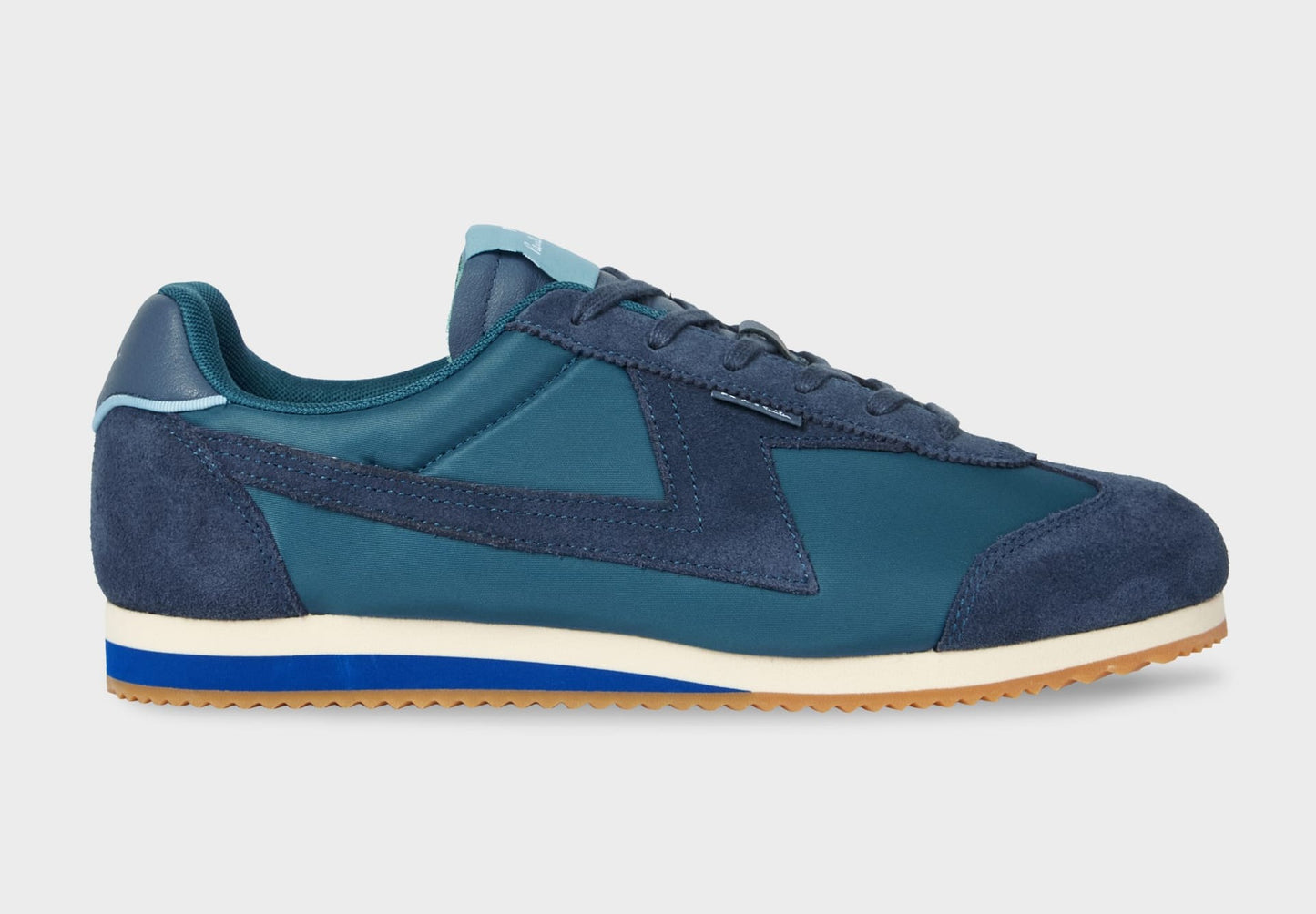 PAUL SMITH PS ATLANTA NYLON & SUEDE TRAINERS TEAL BLUE RRP £185 BNIB