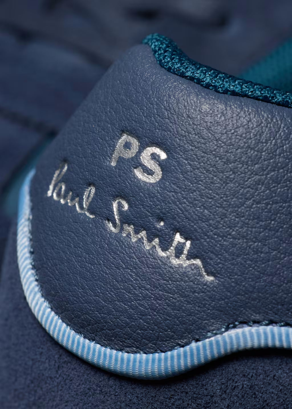 PAUL SMITH PS ATLANTA NYLON & SUEDE TRAINERS TEAL BLUE RRP £185 BNIB