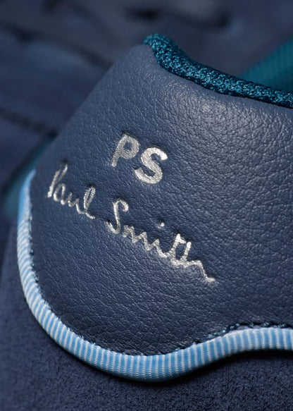 PAUL SMITH PS ATLANTA NYLON & SUEDE TRAINERS TEAL BLUE RRP £185 BNIB