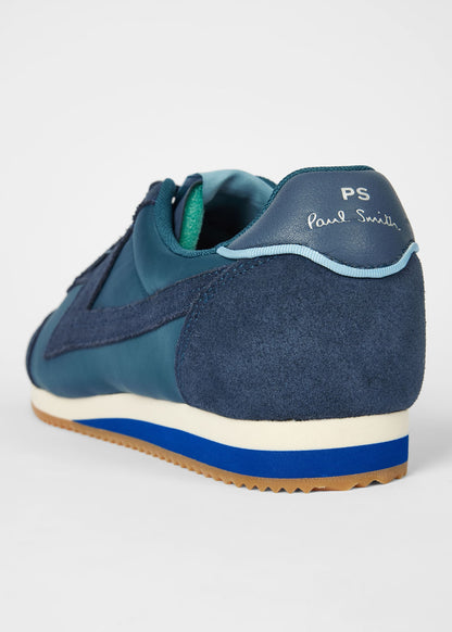 PAUL SMITH PS ATLANTA NYLON & SUEDE TRAINERS TEAL BLUE RRP £185 BNIB