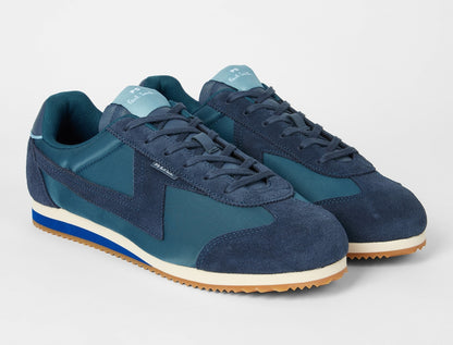 PAUL SMITH PS ATLANTA NYLON & SUEDE TRAINERS TEAL BLUE RRP £185 BNIB