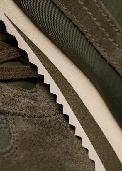 PAUL SMITH PS ATLANTA NYLON & SUEDE TRAINERS KHAKI GREEN UK 9 RRP £185 BNIB