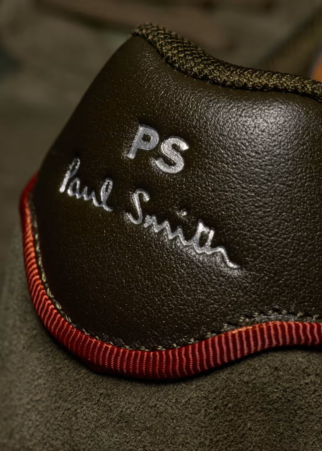 PAUL SMITH PS ATLANTA NYLON & SUEDE TRAINERS KHAKI GREEN UK 9 RRP £185 BNIB