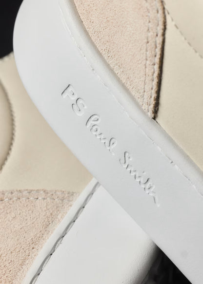 PAUL SMITH PS BIRCH LEATHER TRAINERS CREAM UK 8 RRP £150 BNIB
