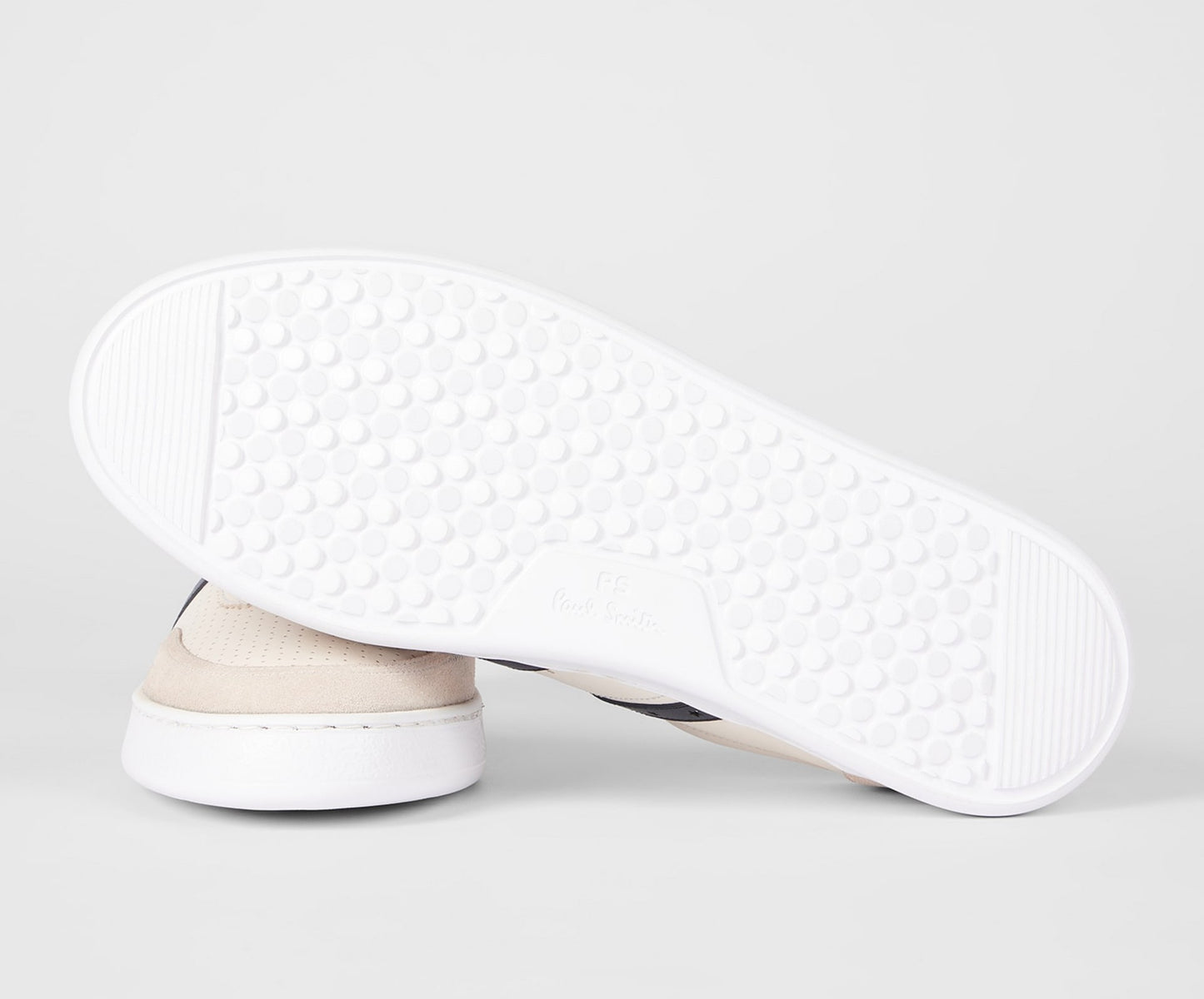 PAUL SMITH PS BIRCH LEATHER TRAINERS CREAM UK 8 RRP £150 BNIB