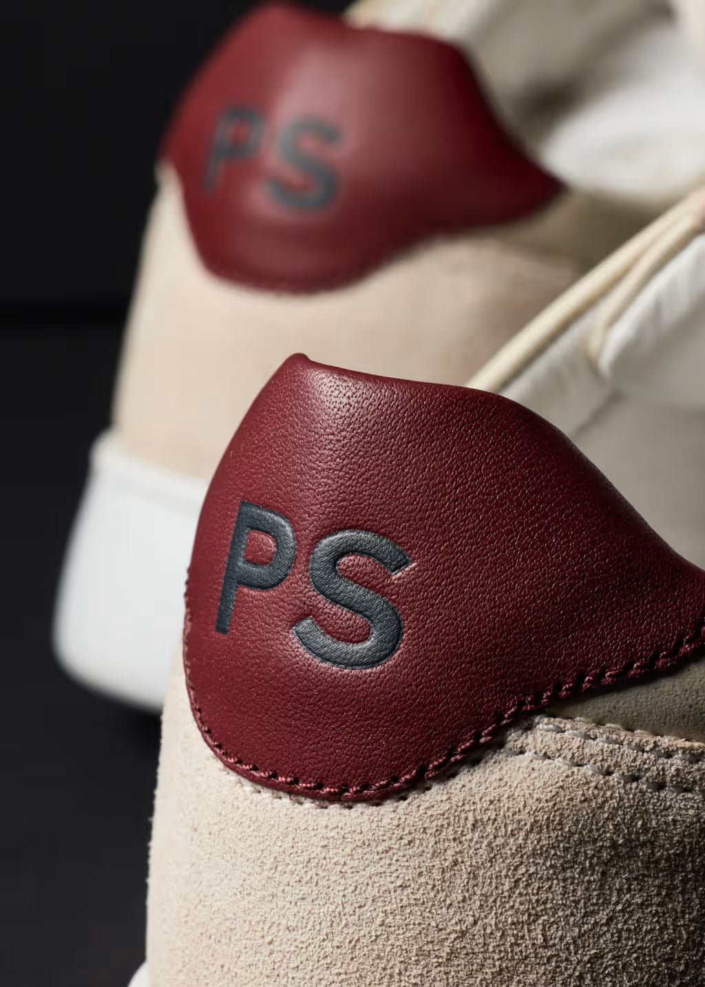 PAUL SMITH PS BIRCH LEATHER TRAINERS CREAM UK 8 RRP £150 BNIB
