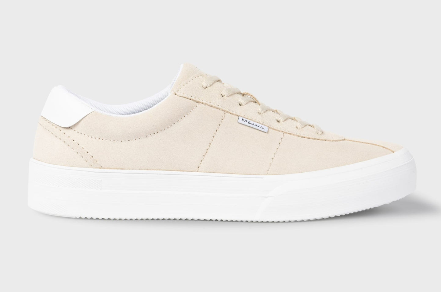 PAUL SMITH PS DILLON SUEDE LEATHER TRAINERS CREAM RRP £150 BNIB