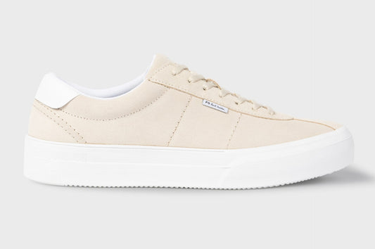 PAUL SMITH PS DILLON SUEDE LEATHER TRAINERS CREAM RRP £150 BNIB