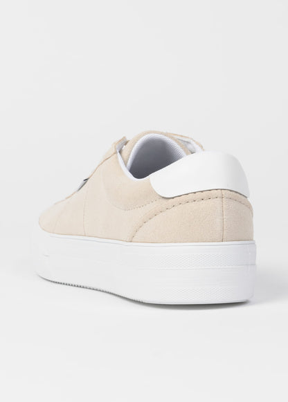 PAUL SMITH PS DILLON SUEDE LEATHER TRAINERS CREAM RRP £150 BNIB