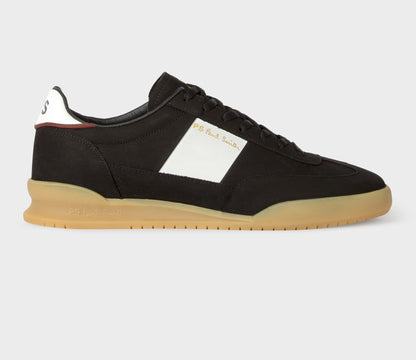 PAUL SMITH PS DOVER NUBUCK LEATHER TRAINERS BLACK & WHITE RRP £195 BNIB