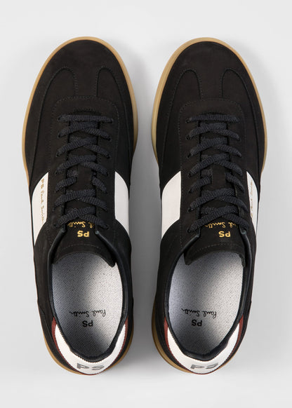 PAUL SMITH PS DOVER NUBUCK LEATHER TRAINERS BLACK & WHITE RRP £195 BNIB