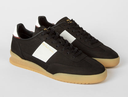 PAUL SMITH PS DOVER NUBUCK LEATHER TRAINERS BLACK & WHITE RRP £195 BNIB