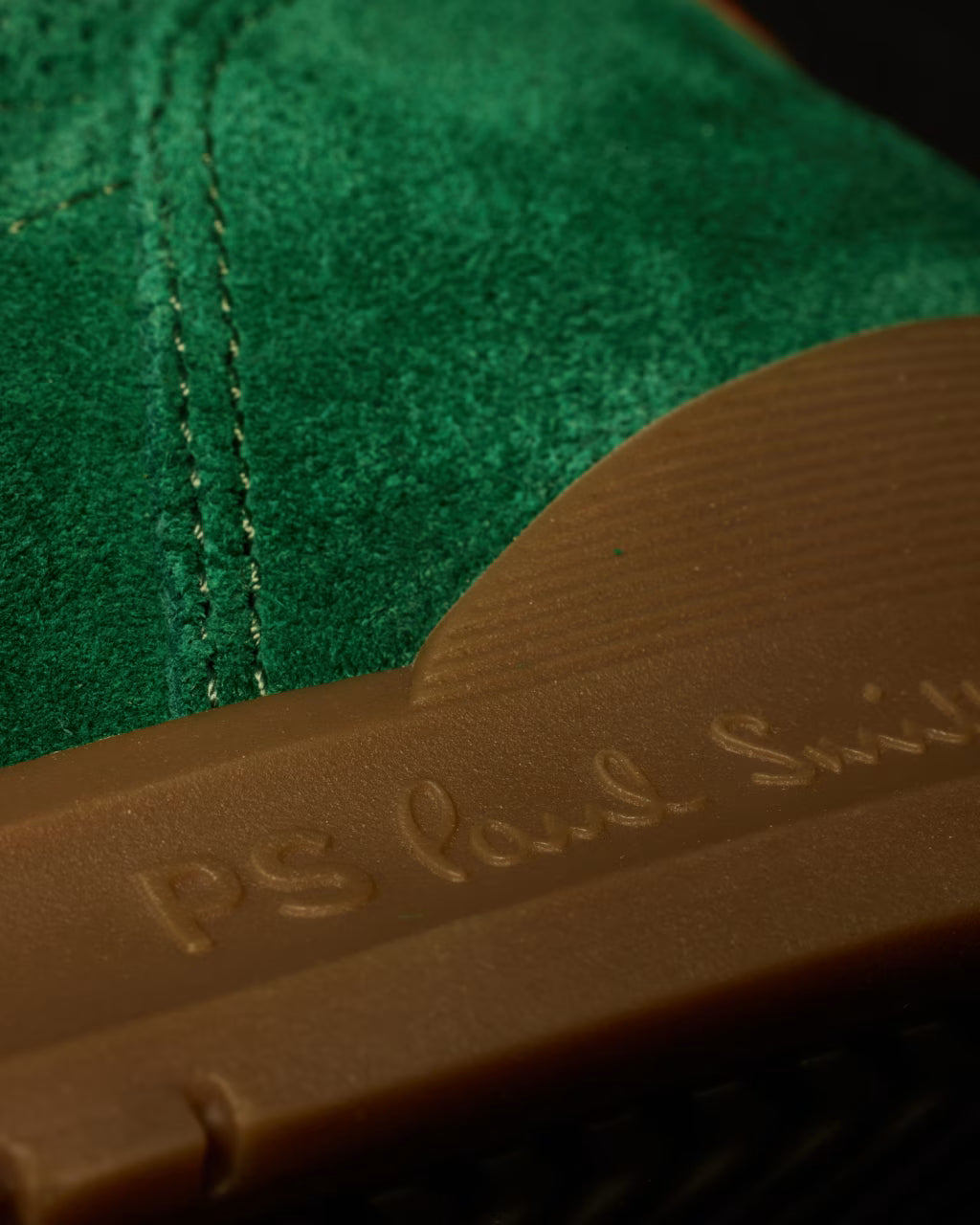 PAUL SMITH PS DOVER SUEDE LEATHER TRAINERS GREEN RRP £195 BNIB