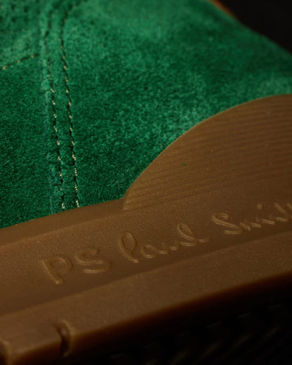 PAUL SMITH PS DOVER SUEDE LEATHER TRAINERS GREEN RRP £195 BNIB