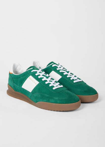 PAUL SMITH PS DOVER SUEDE LEATHER TRAINERS GREEN RRP £195 BNIB