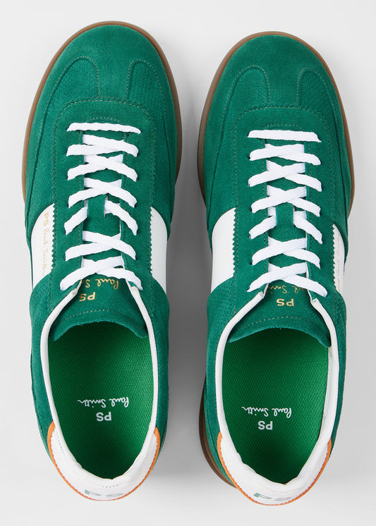 PAUL SMITH PS DOVER SUEDE LEATHER TRAINERS GREEN RRP £195 BNIB