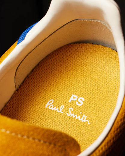 PAUL SMITH PS DOVER SUEDE LEATHER TRAINERS YELLOW OCHRE RRP £195 BNIB