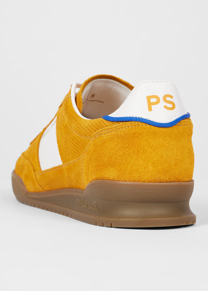 PAUL SMITH PS DOVER SUEDE LEATHER TRAINERS YELLOW OCHRE RRP £195 BNIB