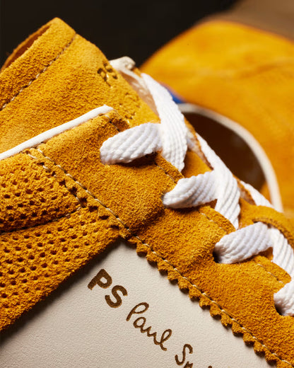 PAUL SMITH PS DOVER SUEDE LEATHER TRAINERS YELLOW OCHRE RRP £195 BNIB