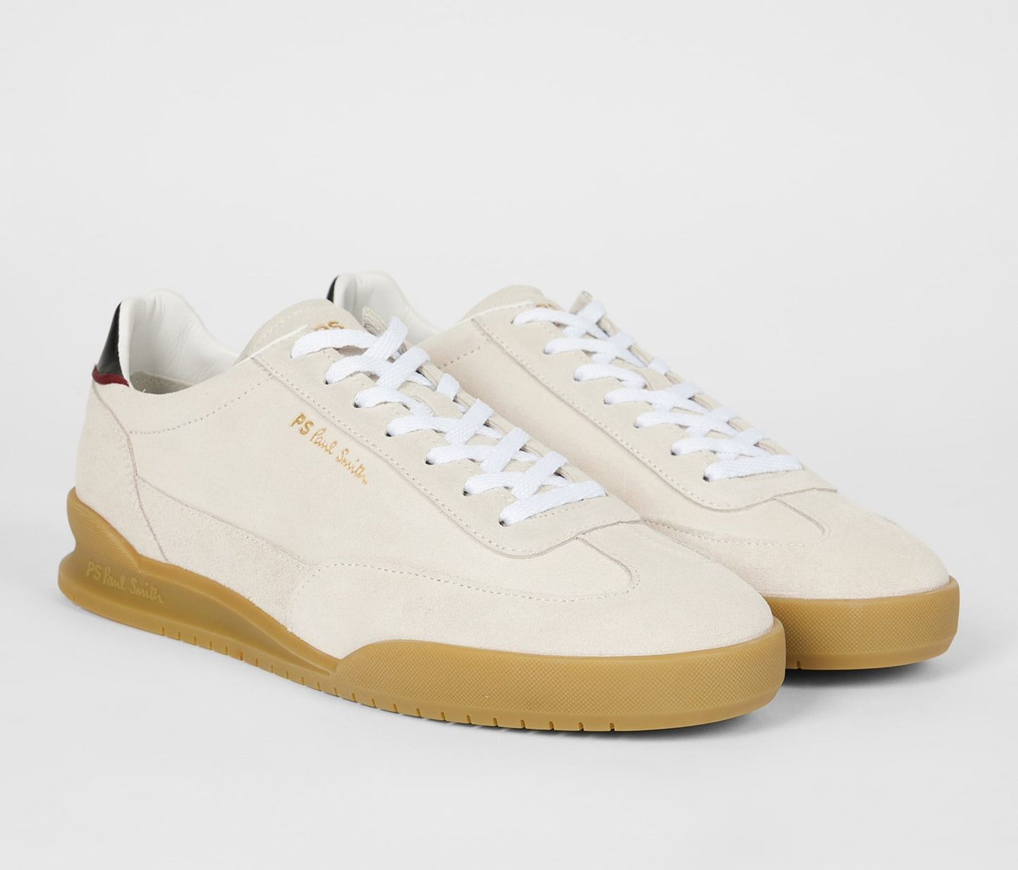 PAUL SMITH PS DOVER SUEDE LEATHER TRAINERS ECRU RRP £195 BNIB