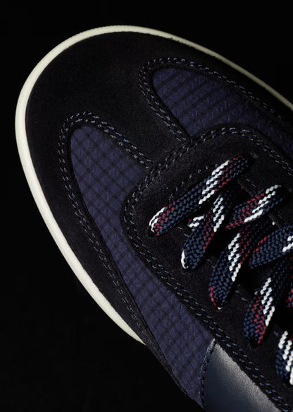 PAUL SMITH PS DOVER SUEDE & NYLON TRAINERS NAVY BLUE UK 9 RRP £195 BNIB