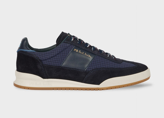 PAUL SMITH PS DOVER SUEDE & NYLON TRAINERS NAVY BLUE UK 9 RRP £195 BNIB