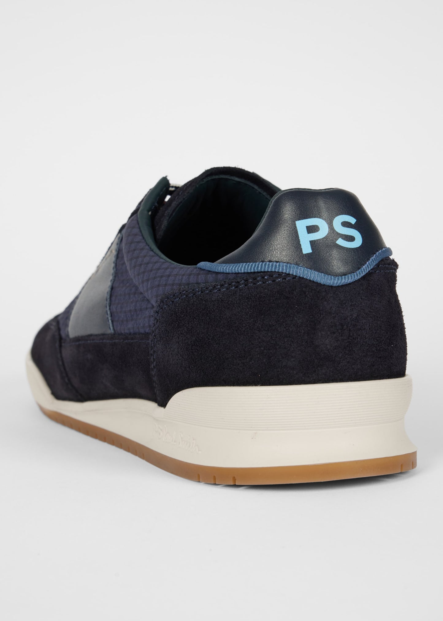 PAUL SMITH PS DOVER SUEDE & NYLON TRAINERS NAVY BLUE UK 9 RRP £195 BNIB