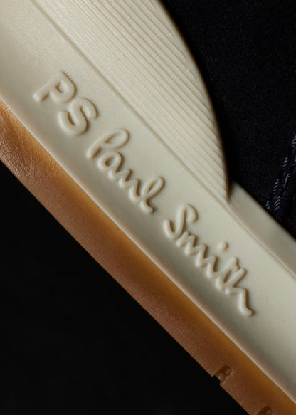 PAUL SMITH PS DOVER SUEDE & NYLON TRAINERS NAVY BLUE UK 9 RRP £195 BNIB
