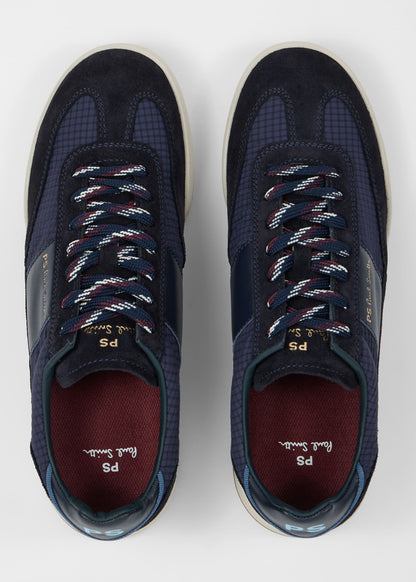 PAUL SMITH PS DOVER SUEDE & NYLON TRAINERS NAVY BLUE UK 9 RRP £195 BNIB