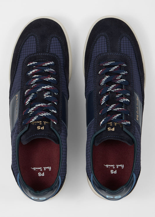 PAUL SMITH PS DOVER SUEDE & NYLON TRAINERS NAVY BLUE UK 9 RRP £195 BNIB